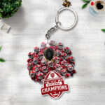 Indiana Hoosiers Football 2025 National Champions Custom Shape 2-sided Keychain – TANTN20475