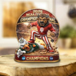 Indiana Hoosiers Football 2025 National Champions Custom Shape Acrylic Plaque – TANTN20536