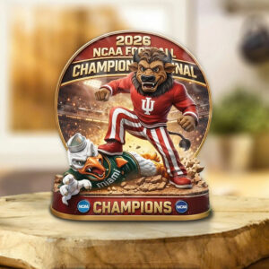 Indiana Hoosiers Football 2025 National Champions Custom Shape Acrylic Plaque - TANTN20536