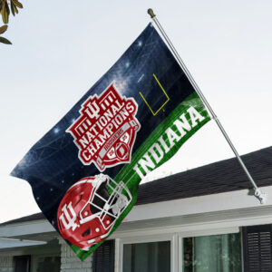 Indiana Hoosiers Football 2025 National Champions 3D Double-side House Flag - TANTN20735