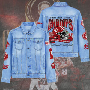 Indiana Hoosiers Football 2025 National Champions 2D Denim Jacket - TANTN20580