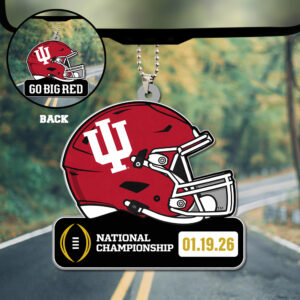 Indiana Hoosiers Football 2026 National Championship Custom shape 2-sided Acrylic Car Ornament - TANTN20162