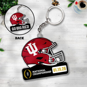 Indiana Hoosiers Football 2026 National Championship Custom Shape 2-sided Keychain - TANTN20163