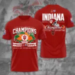 Indiana Hoosiers Football 2026 Peach Bowl Champions 3D Apparel – TANTN20124