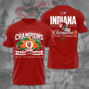 Indiana Hoosiers Football 2026 Peach Bowl Champions 3D Apparel - TANTN20124