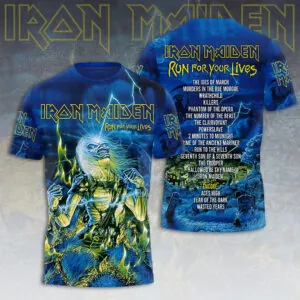 Iron Maiden 2026 World Tour 3D Apparel - HOATT15493