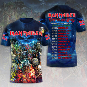 Iron Maiden 2026 World Tour 3D Apparel - HOATT15495