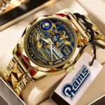 Los Angeles Rams 90th Anniversary Alloy Luxury Quartz Watch – MAITM14511