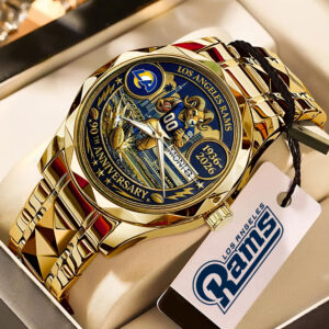Los Angeles Rams 90th Anniversary Alloy Luxury Quartz Watch - MAITM14511