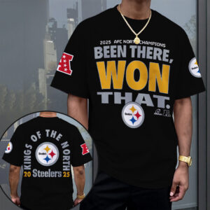 Pittsburgh Steelers 2025 AFC North Champions 3D Apparel - MAITM14342