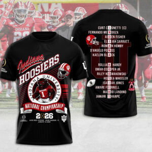 Indiana Hoosiers Football National Championship 3D Apparel - MAITM14405