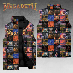 Megadeth 3D Sleeveless Down Jacket - HOATT15664