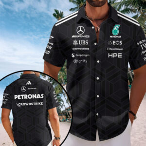 Mercedes AMG Petronas F1 Team 2026 Short Sleeve Button-Down Shirt – TANTN20308