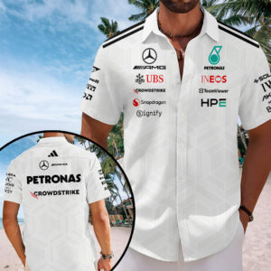 Mercedes AMG Petronas F1 Team 2026 Short Sleeve Button-Down Shirt – TANTN20311
