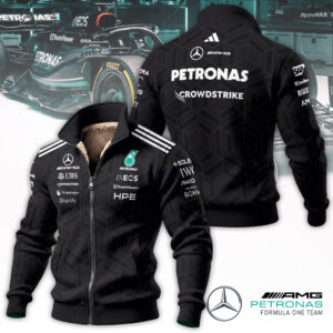 Mercedes AMG Petronas F1 Team 2026 Thick Knit Fleece Jacket - TANTN20309