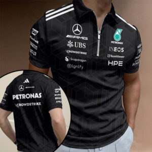Mercedes AMG Petronas F1 Team 2026 Zip Polo Shirt - TANTN20307