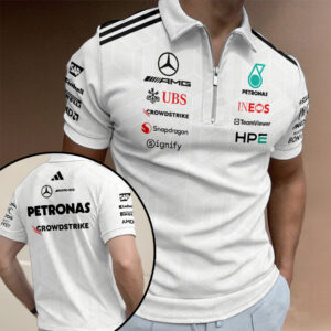 Mercedes AMG Petronas F1 Team 2026 Zip Polo Shirt - TANTN20310