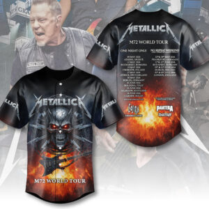 Metallica 2026 World Tour Baseball Jersey - MAITM14509
