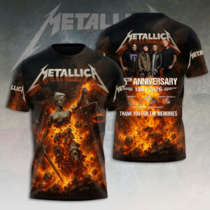 Metallica 45th Anniversary 3D Apparel - HOATT15443