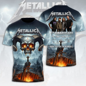 Metallica 50th Anniversary 3D Apparel - HOATT15660