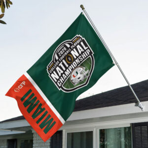 Miami Hurricanes Football 3D Double-side House Flag - MAITM14407