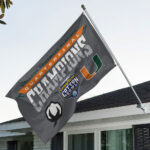 Miami Hurricanes Football Cotton Bowl Champions 3D Double-side House Flag – MAITM14301