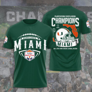 Miami Hurricanes Football 3D Apparel - TANTN20107