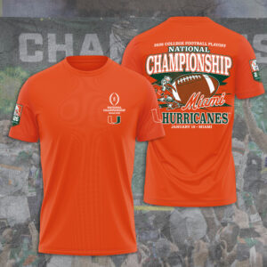 Miami Hurricanes Football 3D Apparel - TANTN20114
