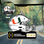 Miami Hurricanes Football 2026 National Championship Custom shape 2-sided Acrylic Car Ornament – TANTN20164