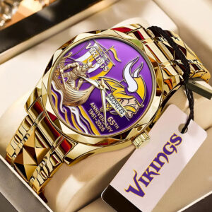Minnesota Vikings 65th Anniversary Alloy Luxury Quartz Watch - MAITM14581