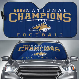 Montana State Bobcats Football 2025 National Champions Auto Sun Shade - MAITM14655