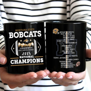 Montana State Bobcats Football 2025 National Champions Ceramic Mug - MAITM14669