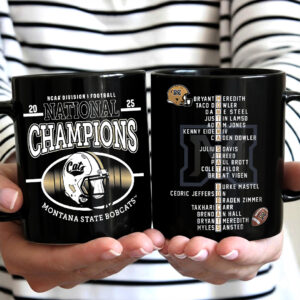 Montana State Bobcats Football 2025 National Champions Ceramic Mug - MAITM14676
