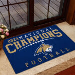 Montana State Bobcats Football 2025 National Champions Custom Doormat – MAITM14610