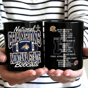 Montana State Bobcats Football 2025 National Champions Ceramic Mug - MAITM14552