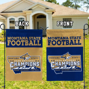 Montana State Bobcats Football 2025 National Champions Double-side Garden Flag - MAITM14577