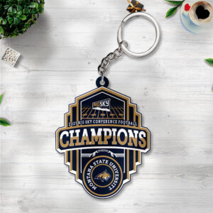 Montana State Bobcats Football Custom Shape 2-sided Keychain - TANTN20055