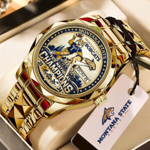 Montana State Bobcats Football Alloy Luxury Quartz Watch - TMTHU3559