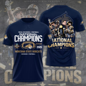 Montana State Bobcats Football 3D Apparel - TANTN20064