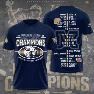 Montana State Bobcats Football 3D Apparel - TANTN20071