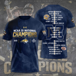 Montana State Bobcats Football 3D Apparel - TANTN20512