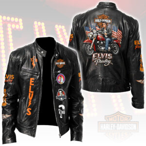 Elvis Presley Motorcycle Leather Jacket - HOATT15536