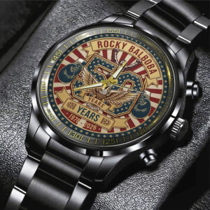 Rocky Balboa 50th Anniversary Black Stainless Steel Watch - NGHIAVT9230