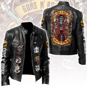Guns N' Roses Motorcycle Leather Jacket - NGHIAVT9236