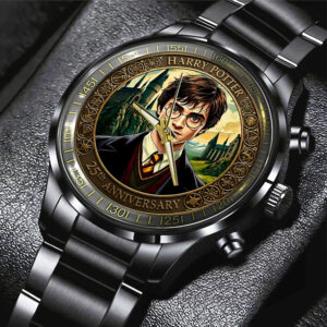 Harry Potter 25th Anniversary Black Stainless Steel Watch - NGHIAVT9240