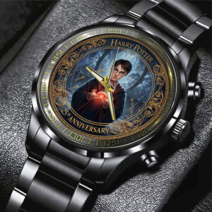 Harry Potter 25th Anniversary Black Stainless Steel Watch - NGHIAVT9241