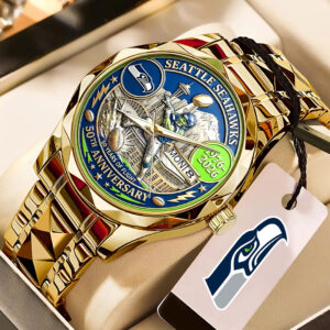 Seattle Seahawks 50th Anniversary 2026 Alloy Luxury Quartz Watch - NGHIAVT9266