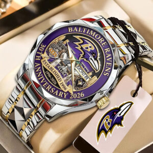 Baltimore Ravens 30th Anniversary 2026 Alloy Luxury Quartz Watch - NGHIAVT9268