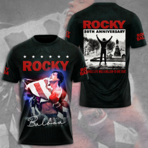 Rocky Balboa 50th Anniversary 3D Apparel - NGHIAVT9280