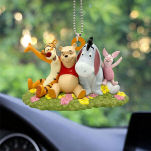 Winnie-the-Pooh 100th Anniversary Custom shape 2-sided Acrylic Car Ornament - NGHIAVT9284
